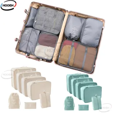 8 pieces Set Travel Organizer Storage Bags Suitcase Packing Set