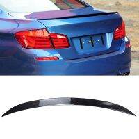 For BMW 5 Series F10 520i 525i 2010-2017 M5 Style Rear Spoiler Wing Carbon Fiber Look Car Decklid Flap Trunk Lid Splitter Lip