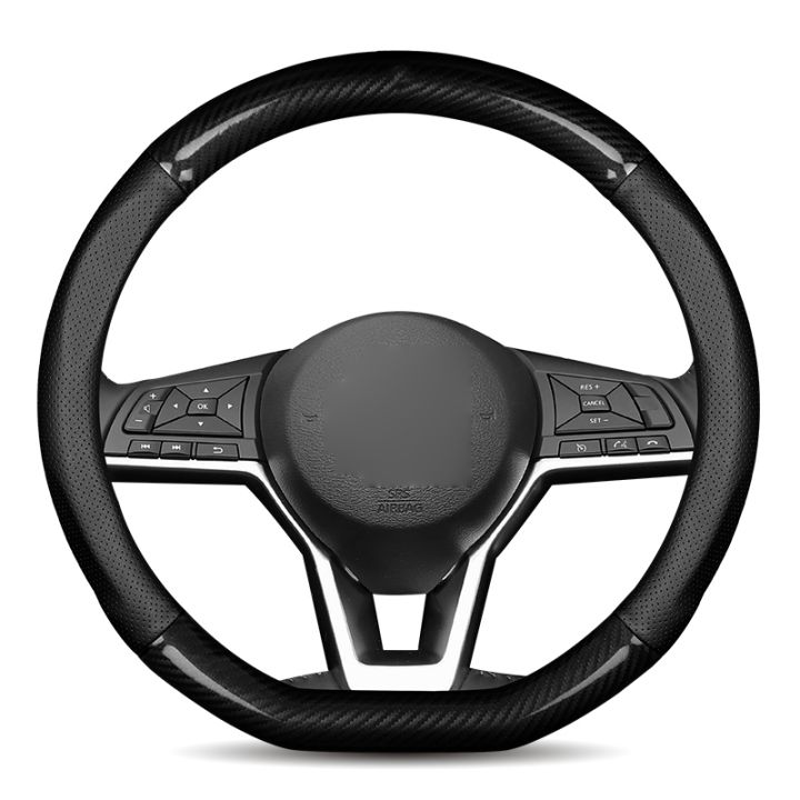npuh-for-nissan-zn-steering-wheel-cover-genuine-leather-carbon-fiber-non-slip-case