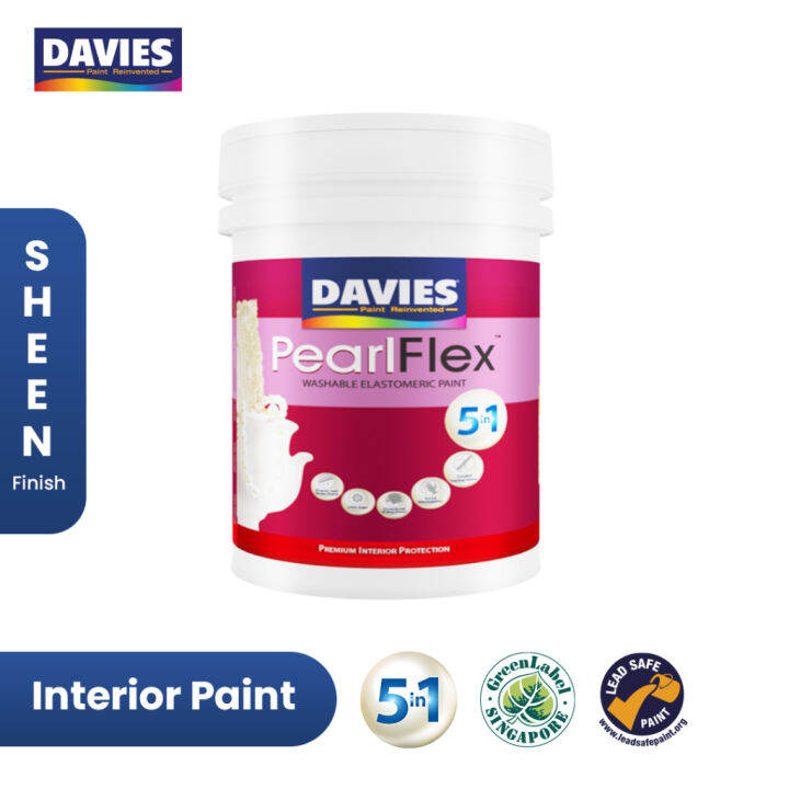 Cat Tembok Interior 5 in 1 Davies Pearlflex 20 Liter Request Warna