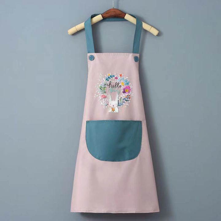 ผ้ากันเปื้อนกันน้ำผ้ากันเปื้อนทําอาหาร-cooking-apron-สไตล์เกาหลี-ผ้ากันเปื้อน-ลายน่ารักๆ-มาใหม่-สวยมากๆ-wq02