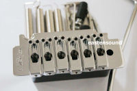 Wiklinosn WVS50K Guita Tremolo Bridge With Matching Satin Saddles In Chrome From Korea(009CR)