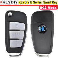 KEYDIY B02โลหะ3ปุ่ม B Series KD Smart Car Key สำหรับ Audi A6L สไตล์รีโมทคอนลสำหรับ KD900 KD900 URG200 Mini KD