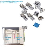 20Kg Wardrobe Closet Sliding Bi-fold Folding Door Roller Wheel Bottom Top Hinge Fitting