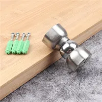 ;[-[; Magnetic Door Stops Mini Stainless Steel Ultra-Short Door Stopper Hidden Holders Floor Hardware Fitting With Screws 5.6Cm