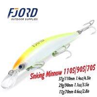 FJORD 110S 37g 90S 29g 70S 17g Heavy Sinking Minnow Fishing Lures Saltwater Freshwater Long Casting Sea Artificial Bait Jerkbait