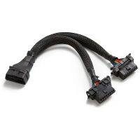 OBD2 Splitter 16 Pin OBD II Splitter Extension 1x Male and 2X Female Extension 30cm Car Code Readers OBD Adapter Cable