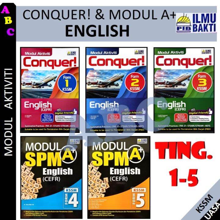 2023: CONQUER ! & MODUL A+ ENGLISH MODUL AKTIVITI UASA / KSSM TINGKATAN ...