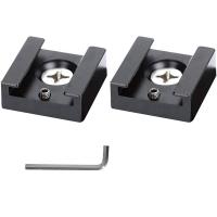 ❆☫♕ Cold Shoe Mount Aluminum Adapter Bracket Hot Shoe With 1/4 Thread For Camera Cage Flash Shoe Mount(2 PCS)