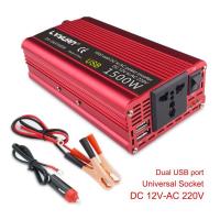 2000W1500W Car Power Inverter DC 12V To AC 220V Auto Converter Transformer Power Converter Modified Sine Wave Universal Socket