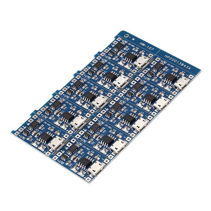 10pcs-5v-mini-usb-1a-18650-for-tp4056-lithium-battery-charging-board-with-protection-charger-module