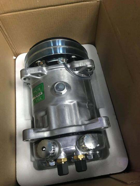 Universal A/C Air Conditioning Compressor VBelt Pulley 508 24V Chrome