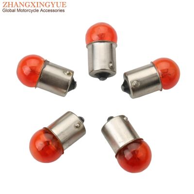 ：》{‘；； 5Pc 12V 10W BA15S G18 Indicator Light Orange For Motorcycle Scooter Kart ATV Cub 50Cc 70Cc 110Cc 125Cc 150Cc 200Cc 250Cc