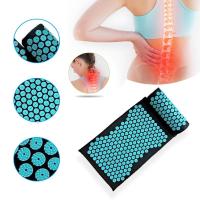 Massager Cushion Mat Yoga Mat Acupressure Relieve Back Relieve Body Pain Spike Mat Acupuncture Massage Mat with Pillow