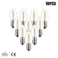 ❈∋ Edison Led Candle Light Bulb E12 E14 Effect Dimmable Bulb C7 0.5W Home Warm White 2700K For Decor Lighting Ampoule Candle Bulb