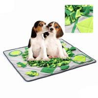 สัตว์เลี้ยงสุนัข Snuffle Mat Pet Sniffing การฝึกอบรมผ้าห่มที่ถอดออกได้ขนแกะ Pads Dog Mat บรรเทาความเครียด Nosework ปริศนาของเล่น Pet Nose Pad เตรียมจัดส่ง