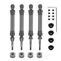 4Pcs Metal Front and Rear Drive Shaft CVD for 1/10 Traxxas Slash Rustler Stampede Hoss VXL 4X4 RC Car Parts