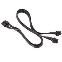 2X PSU Graphics Card Line 12Pin to Dual 8Pin(6+2) PCI-E Modular Power Cable for P-860 P-1000 X-1050 (60cm)