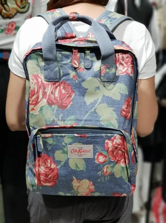 C.A.T.H K.I.D.S.T.O.N Rucksacks Oxford Daisy Flower Print Matt Oilcloth