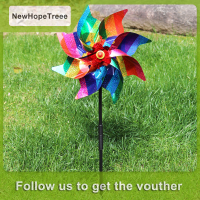 NewHopeTreee ผู้ผลิตนก pinwheels สะท้อนแสง sparkly BIRD deterrent Windmill ป้องกัน Garde