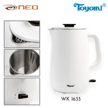 Toyomi 1.5L Stainless Steel Cordless Kettle WK 1633