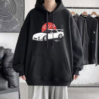 Anime Initial D Hoodies Mazda Rx7 Print Hoodies Men Women Fashion Tops Hoodie Streetwear Sweatshirts Jdm Automobile Culture Size Xxs-4Xl