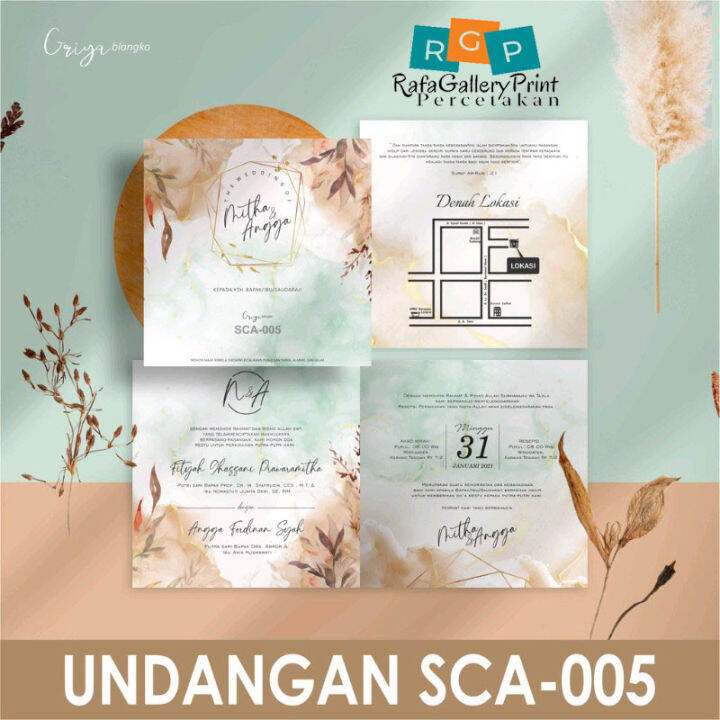 Undangan Pernikahan Griya SCA-005 (50pcs) / Undangan Unik, Undangan