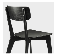 Chairs sturdy with wide seats and high backs for comfortable dining.