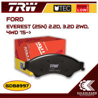 ผ้าเบรคหน้า TRW สำหรับ FORD EVEREST (25N) 2.2D, 3.2D 2WD, 4WD 15-&amp;gt; (GDB8997)