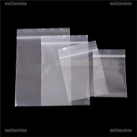 Weijiao2☆ 100Pcs 0.12Mm Thick Selfseal Bags Resealable Plastic Zip Lock Packaging Bags