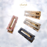 Chariot | Hair Clip (2pcs/set) เซ็ทกิ๊ฟติดผม สวยหรู ติดแน่น 6.5 ซม (2ชิ้น/เซ็ท) มี 4 สี