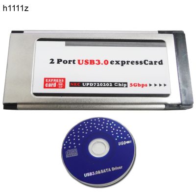PCI Express to USB 3.0 Dual 2 Ports PCI-E Card Adapter for NEC Chipset 34MM Slot ExpressCard Converter 5 Gbps PCMCIA ExpressCard