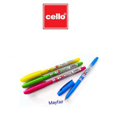 CELLO เซลโล ปากกาลูกลื่นฝา 0.5 mm. รุ่น Mayfair คละสี 1x12