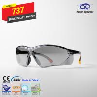 แว่นตานิรภัย แบรนด์ Action Eyewear รุ่น 737 (กันฝ้า 100%) เลนส์ดำปรอท - ฟรีซองใส่แว่น