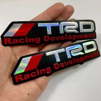 สติกเกอร์ TRD Toyota Racing สีแดง สติ๊กเกอร์ 3D ปั๊มนูน แต่งรถ JDM ติดรถ ติดกระจก ข้างรถ ท้ายรถ ติดกันชน ติดสเกิร์ต รถยนต์ Fortuner Vios Yaris Vigo Revo Cross