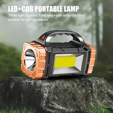 400W Super Bright Outdoor Lighting Rechargeable LED Light Emergency Light  With Remote Portable Flood Light Spot Light Outdoor Work Light Camping Light  Fishing Light Market Light Street Light