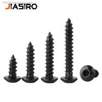 ↂ Hex Hexagon Socket M3 M4 M5 M6 Screw Carbon Steel Black Button Round Head Self Tapping Screws Grade 8.8