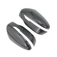 new prodects coming 2Pcs Car Carbon Fiber Door Rearview Mirror Cover Trim for Nissan Rogue X Trail 2014 2018