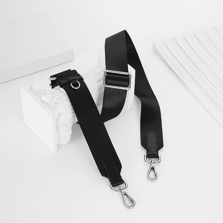 แฟชั่นกระเป๋าสะพายหลังไหล่กว้างเปลี่ยนผ้าใบกับสายรัดริบบิ้นปรับ-diy-กระเป๋าสะพายอุปกรณ์เสริม-diy