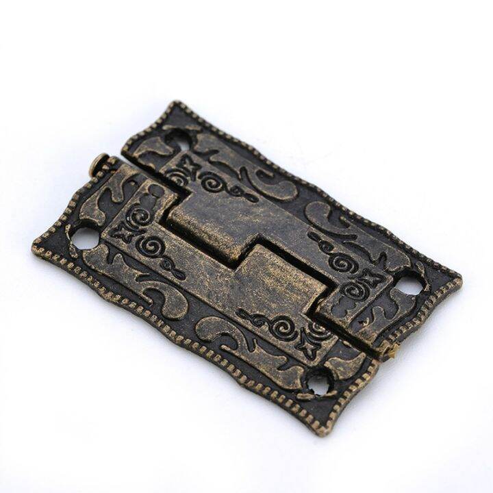 10pcs-antique-bronze-hinges-cabinet-door-drawer-decoration-vintage-hinge-for-jewelry-wooden-box-furniture-hardware-accessories