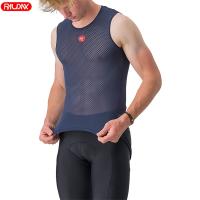 Mens Cycling Base Layer Vest Summer Quick Dry Mesh Cycling Undershirt Sleeveless Breathable Cycling Running Sport Elastici Vest