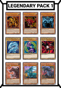 Pack 9 Lá Bài Yugioh Huyền Thoại 1  Rồng Vô Danh , Tam Thần, Phù Thủy Áo