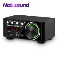 Nobsound บลูทูธขนาดเล็ก5.0เครื่องขยายเสียงดิจิตอลตัวรับสัญญาณสเตอริโอ Hifi 2.0ช่องบ้านเสียงรถแอมป์เครื่องเล่นเพลง USB คลาส D