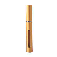 1pc Atomizer Empty Metal Aluminum Travel Refillable Cosmetic Women Portable 5ml Bottle