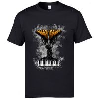 Newest Fitness Men Top T-shirts Casual Sweatshirt Butterfly Piano Symphony Music Note Tshirts For Men Art Free Shipping  U4F5