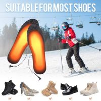 【CW】 USB Heated Shoe Insoles Feet Warm Electrically Heating Washable Thermal