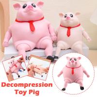 ของเล่นบีบคลายเครียดหมูสีชมพูของเล่นบีบน่ารักสัตว์ตุ๊กตาหมูน่ารักของขวัญเด็กของเล่นบีบอัดของเล่นลดควาเครียด X2U0