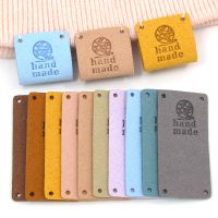 20Pcs Handmade Tags Clothing Labels For Hats 2.5x5CM Hand Made Label For Knitted Bags Sew Accessories Fabric Supplies Stickers Labels