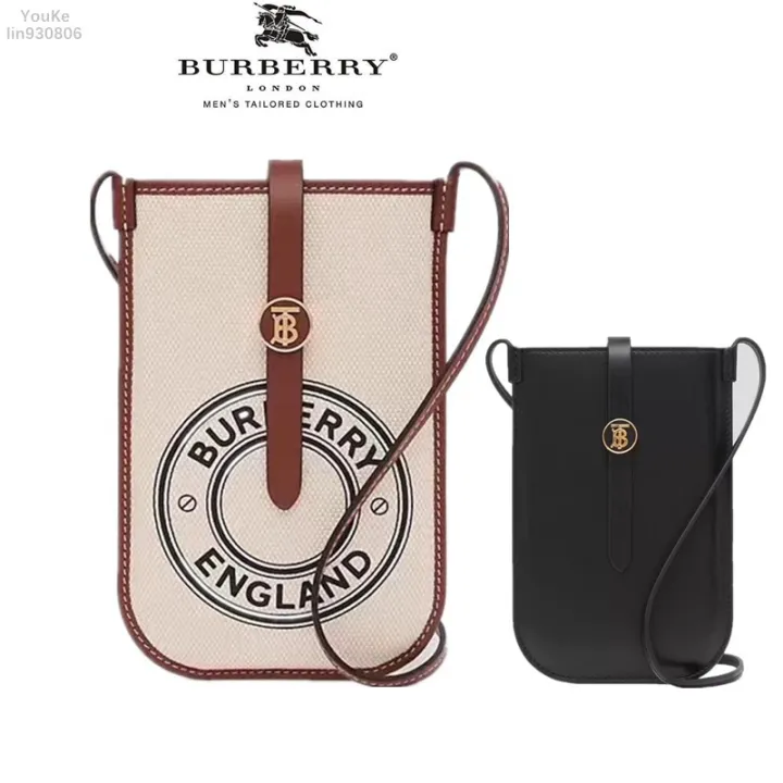 Luxury Trend Big Burberry Phone Pack Canvas Bag Leather Fashion Phone Bag  Suitable for all kinds of mobile phones | Lazada PH