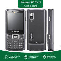 โทรศัพท์ Samsung C5212ลูกอมบาร์ของแท้ปลดล็อคแล้ว,โทรศัพท์ GSM การ์ดคู่ปุ่มกดดังสำหรับผู้สูงอายุรับประกัน1ปีจัดส่งฟรี